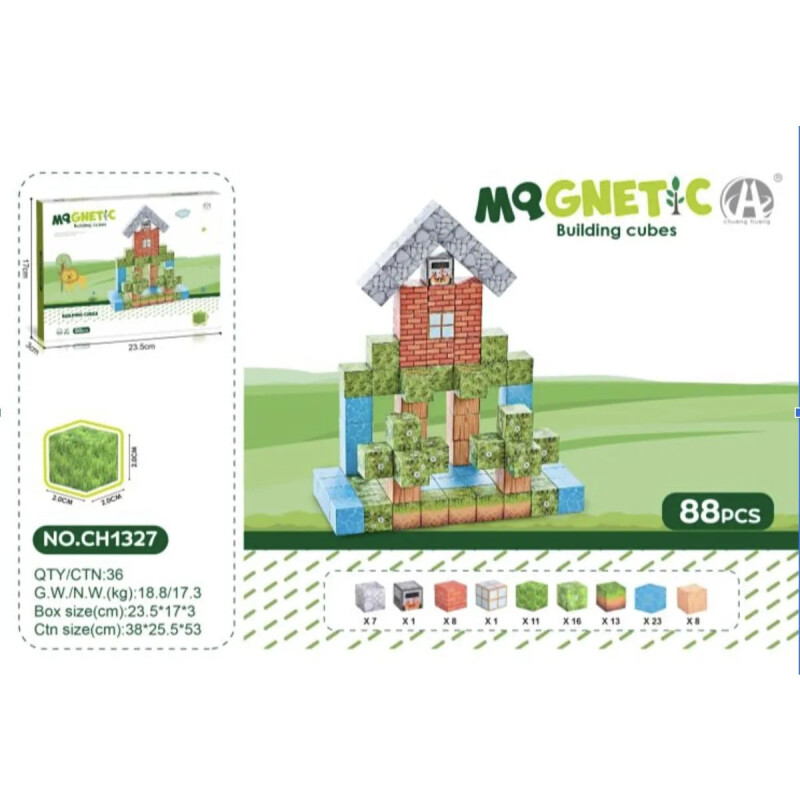 Bloques Cubo Magnéticos de Construcción 88 Piezas Bloques Cubo Magnéticos de Construcción 88 Piezas