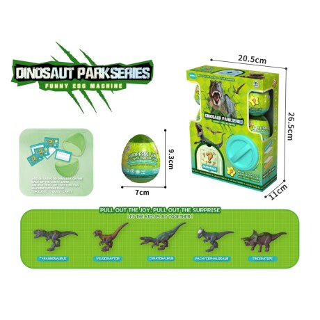 Juego 5 Huevos Sorpresa Con Figuras Coleccionables Ub DINO