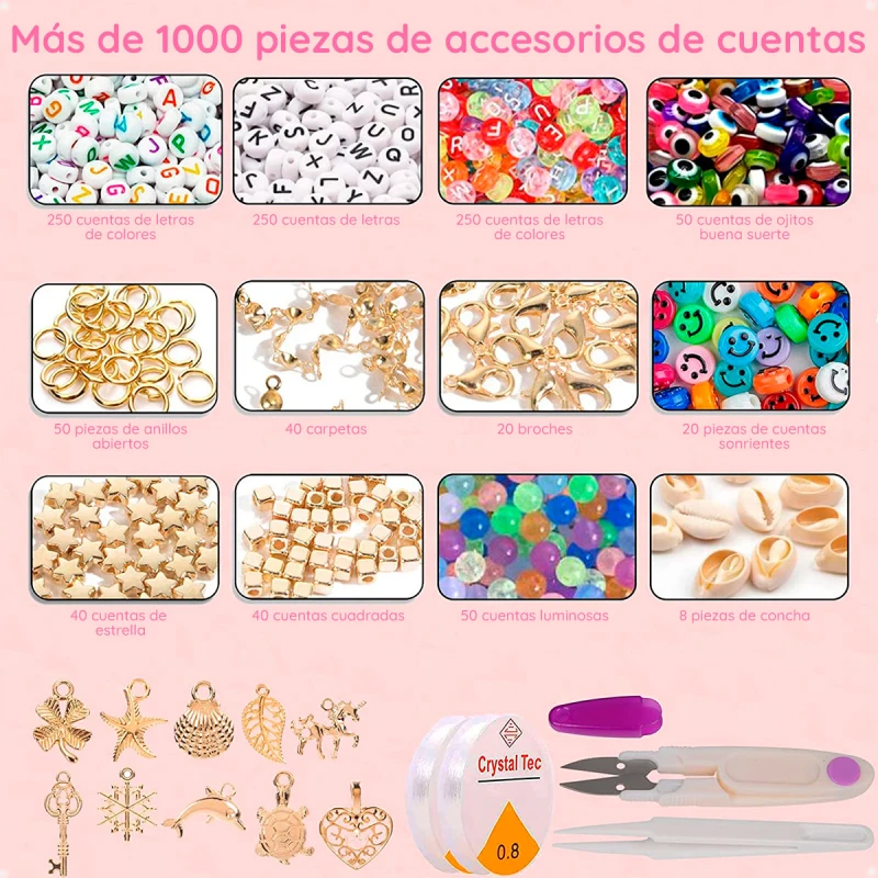 Juego de 6600 Cuentas de Arcilla Polimérica Para Hacer Pulseras Juego de 6600 Cuentas de Arcilla Polimérica Para Hacer Pulseras