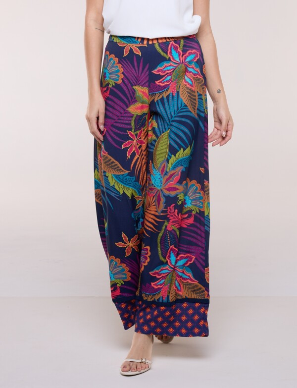 Pantalón Pull On Printed AZUL/MULTI