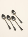 Cuchara De Té Olivo Set 4 Un. Negro Color Unico