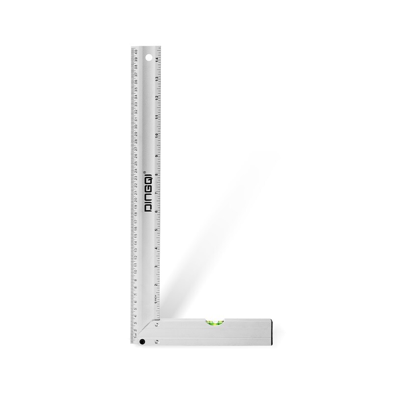 DINGQI ESCUADRA DE ALUMINIO C/REGLA NIVEL 250MM Dingqi Escuadra De Aluminio C/regla Nivel 250mm