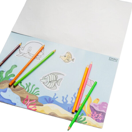 Block de stickers coloreables Chau Pantallas Block de stickers coloreables Chau Pantallas