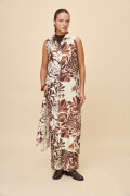 VESTIDO LITA PRINTED Marron