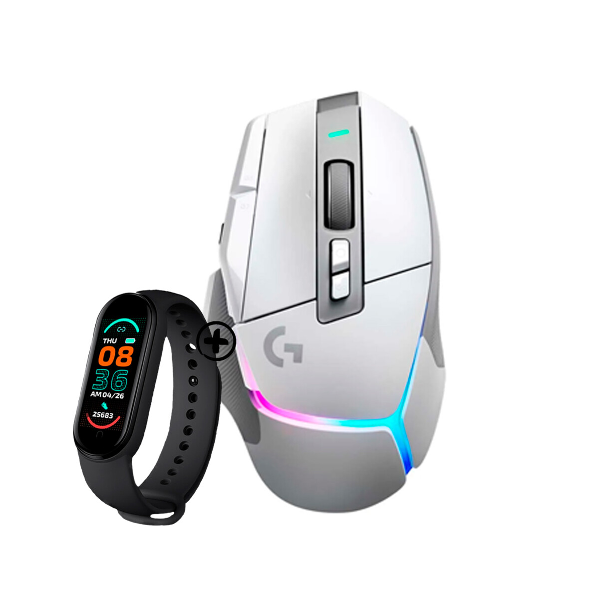 Mouse Gaming G502 X Plus Logitech Serie G + Smartwatch - Blanco 