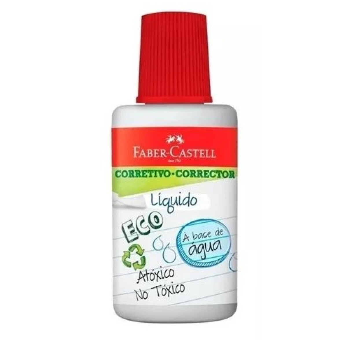 Corrector Líquido C/Pincel Eco Faber-Castell 18 Ml 