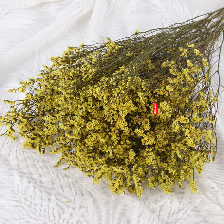 Ramo Frondoso De Flores Secas Amarillo