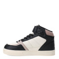 Championes Infantiles Topper Bota Costa II Mid Blanco Hueso - Negro