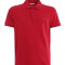 Moncler -Remera polo de algodón manga corta Rojo