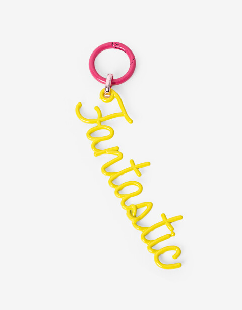 Llavero Metal Llavero Y Bag Charm Fantastic - Combinacion Bicolor