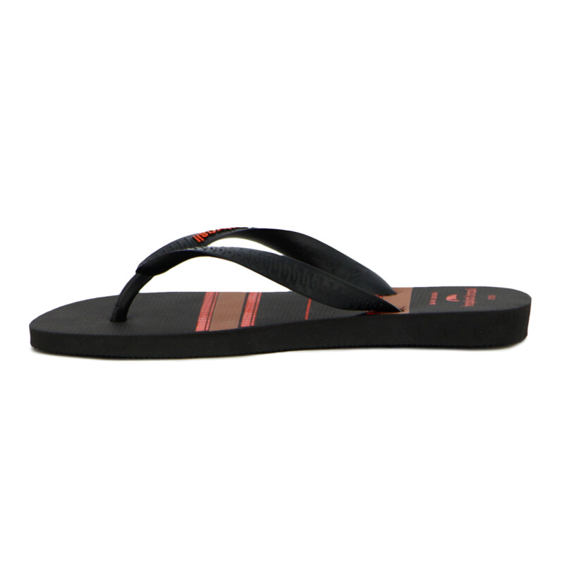Tropical Brasil Ojota Estampado De Hombre - Negro Negro