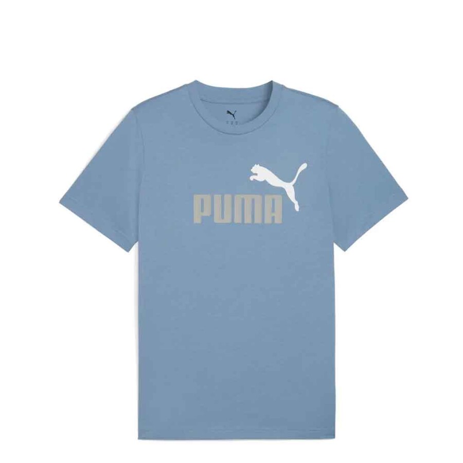 Remera de Hombre Puma Logo Tee Celeste