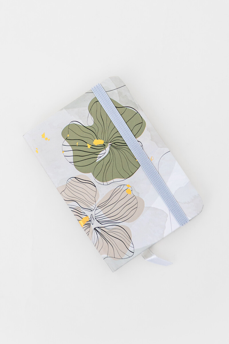 Cuaderno Botanica 10,5x7,5cm, 96 Hojas - Estampado 1 