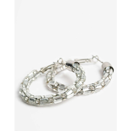 Aros Argollas Strass Cristal