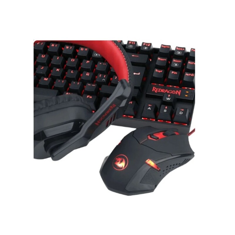 KIT REDRAGON K552 RGB TEC+MOU+AUR+MPAD KIT REDRAGON K552 RGB TEC+MOU+AUR+MPAD