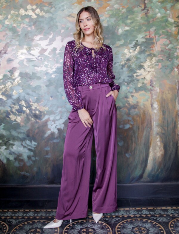 Pantalon Saten Wide VIOLETA