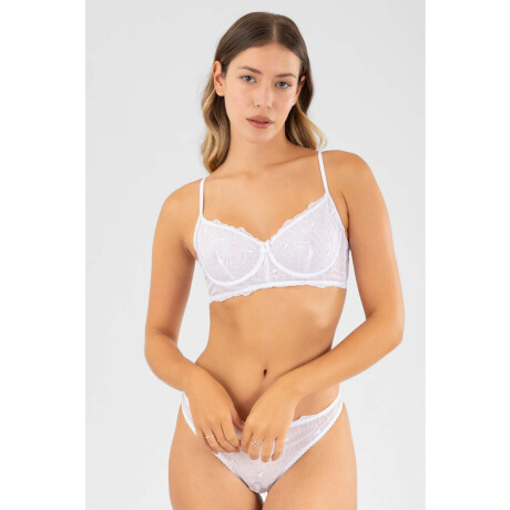 Soutien con aro amapola Blanco