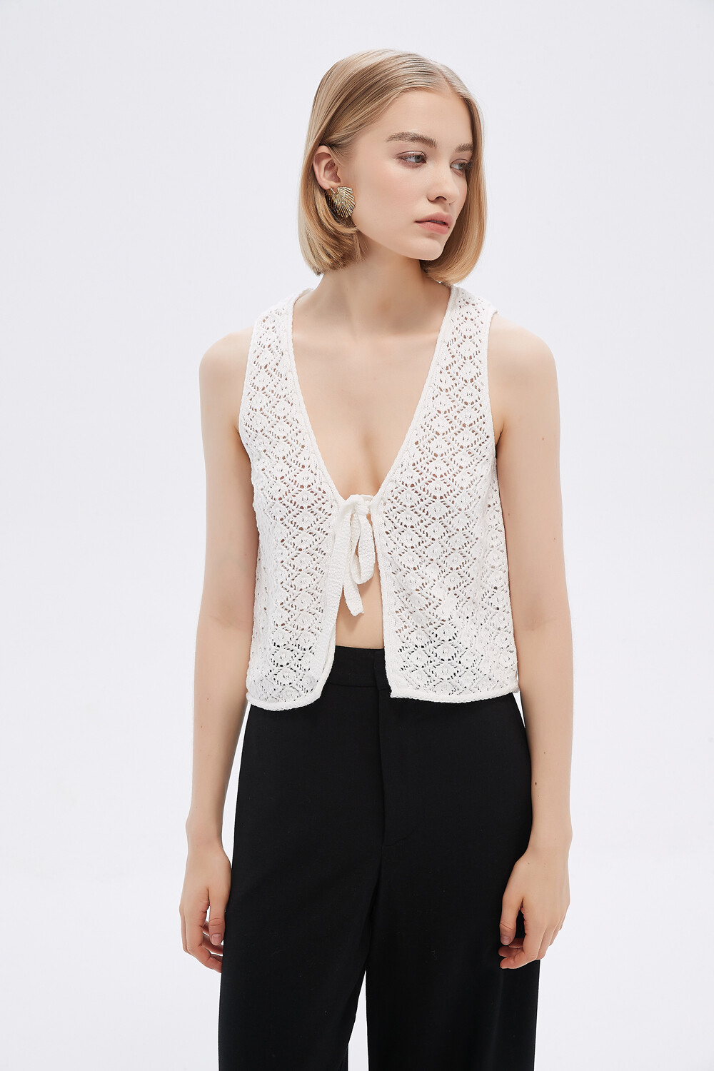Tops Titik Marfil / Off White