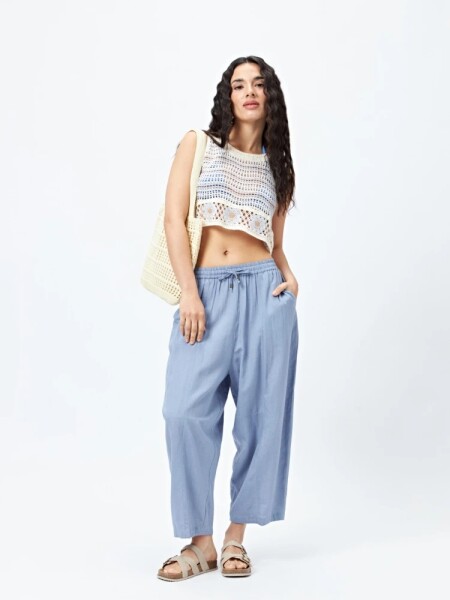 PANTALON P.CAKE FINNIAN CORTO CELESTE