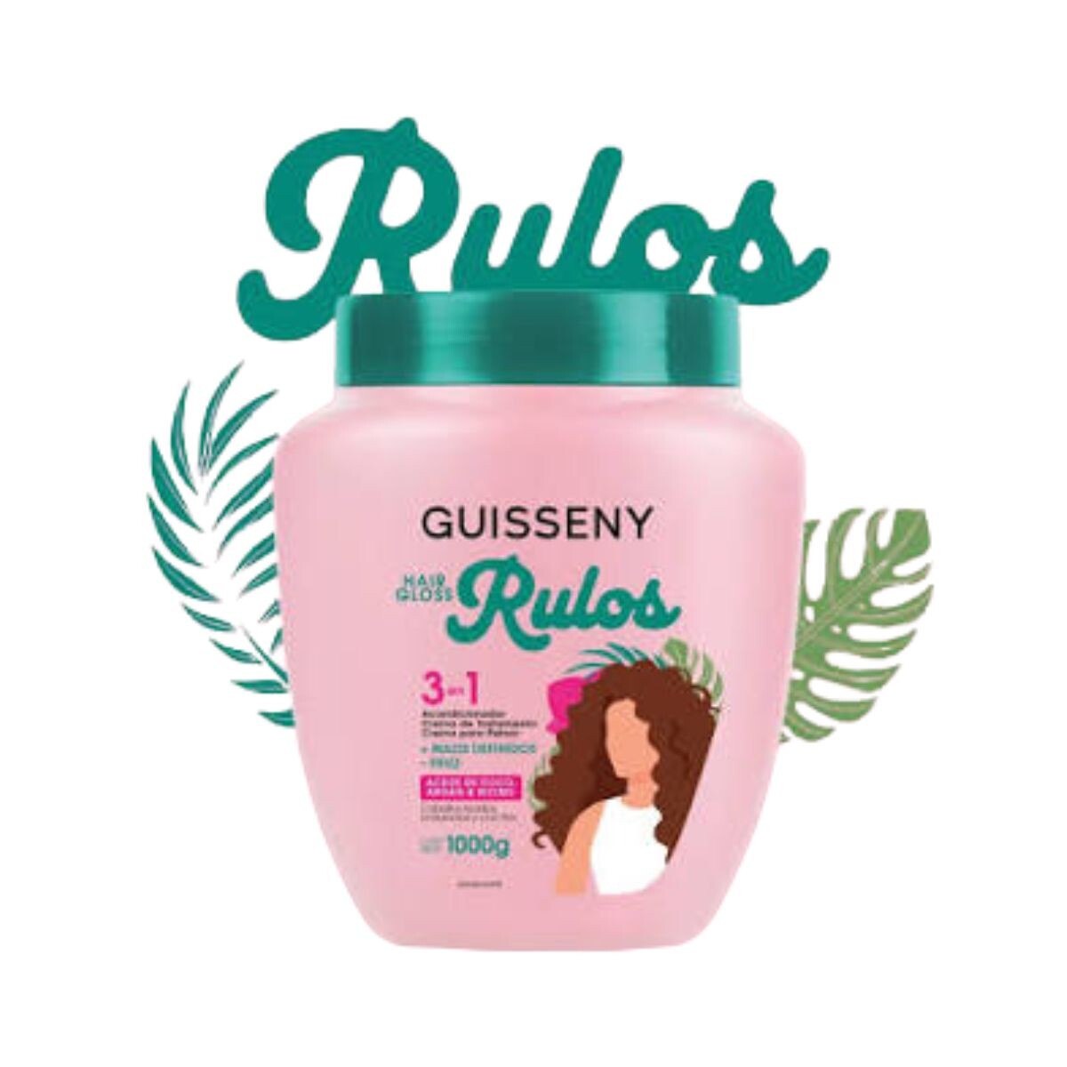 CREMA DE TRAT. GUISSENY 3 EN 1 GLOSS RULOS 1 KG 