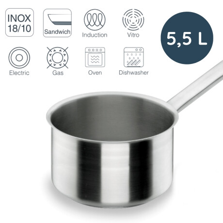 Cazo recto inox 24cm 6.3 lts Cazo recto inox 24cm 6.3 lts