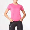 Aero Tee - Mujer Mauve/white Reflective