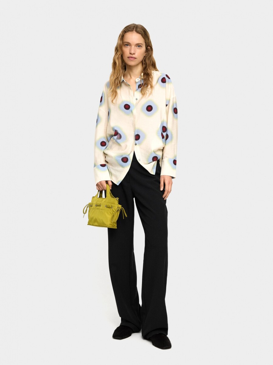 Camisa Estampado De Círculos - multicolor 