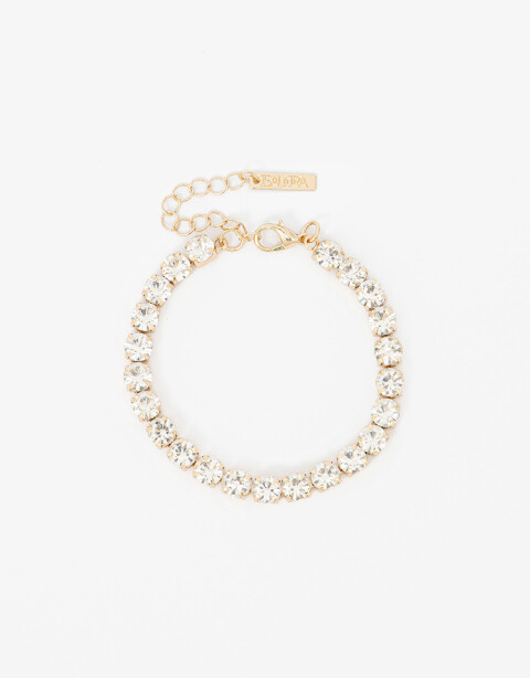 Pulseras Flexibles Strass Pulsera Flexible Strass - Dorado