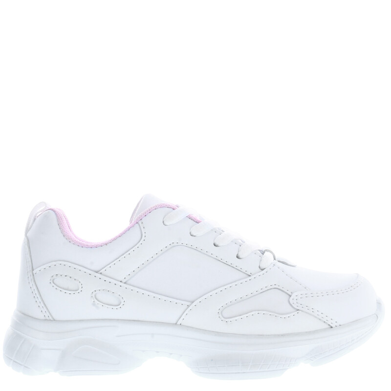 Championes Infantiles Push ARTI con forro en contraste Blanco - Rosado