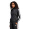 Campera de Mujer Adidas Deportiva 3 Tricot Negro - Blanco