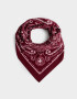 Pañuelos Raso Boho Pañuelo Paisley Burgundy - Rojo Burdeaux