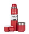 Kit Termo Acero Bala 750Ml + Mate Folkie Rojo