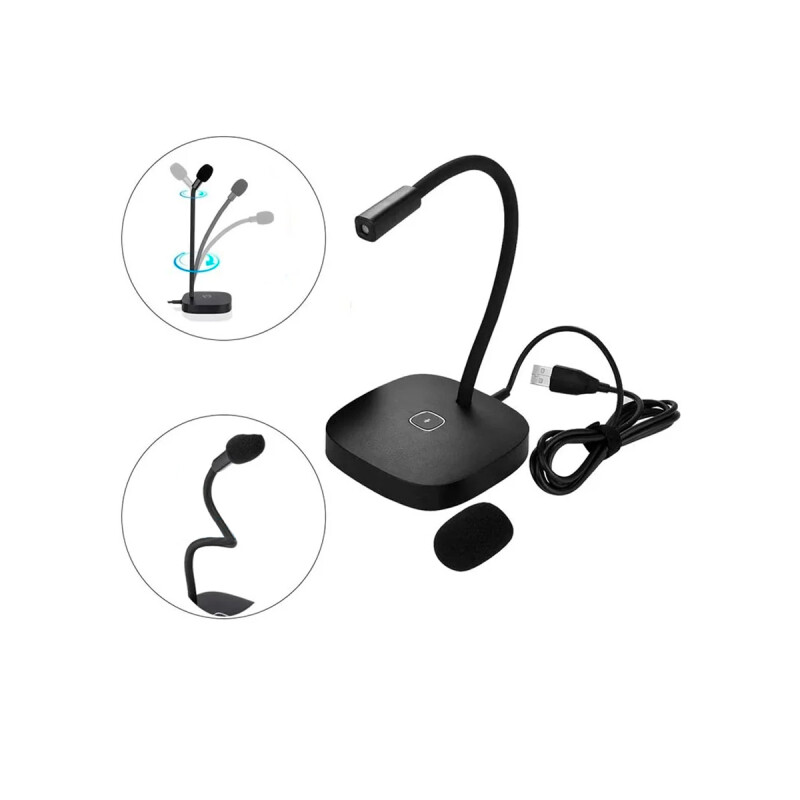 Micrófono para escritorio con conexion USB Micrófono Para Escritorio Con Conexion Usb