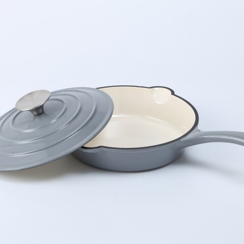 Sarten Gris Esmaltada 20 cm. con tapa | Haoke Sarten Gris Esmaltada 20 cm. con tapa | Haoke