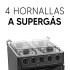 Cocina Thompson Cth 1500 COCINA THOMPSON COMBINADA CTH1500 NEGRO