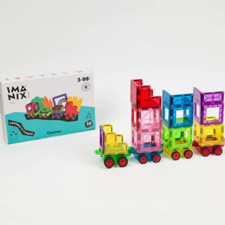 Set Imanix Braintoys Tren 38 Piezas