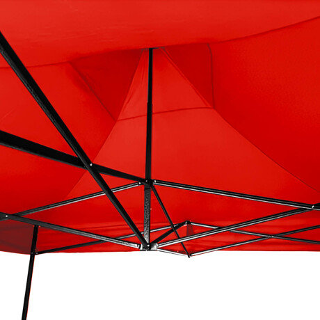 Gazebo 3x3mt Toldo Carpa Uv30 Impermeable Resistente Rojo