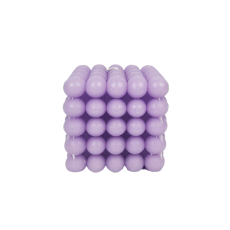 Vela burbuja cuadrada 5x5 Lila