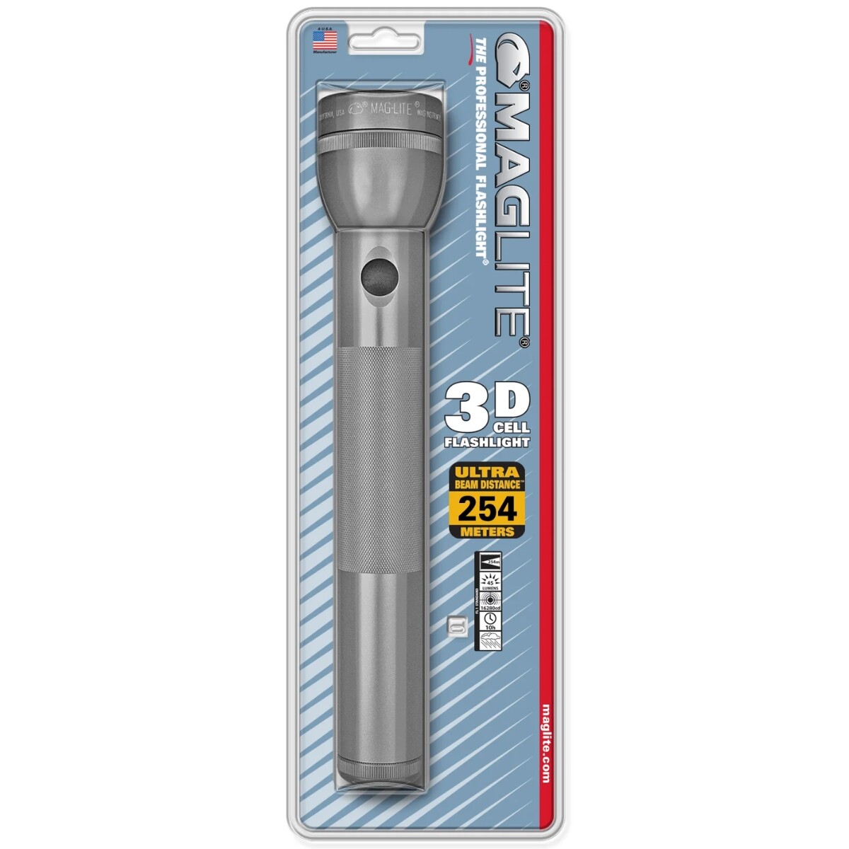 Linterna 3- Cell D Maglite - Gris 