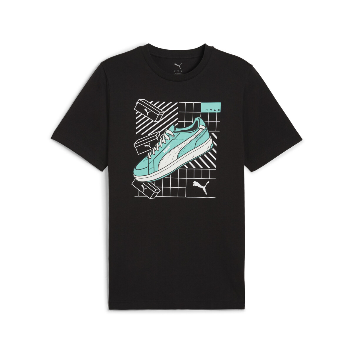 Remera Puma GRAPHICS Sneaker Tee de Hombre - 684830 01 - Negro 