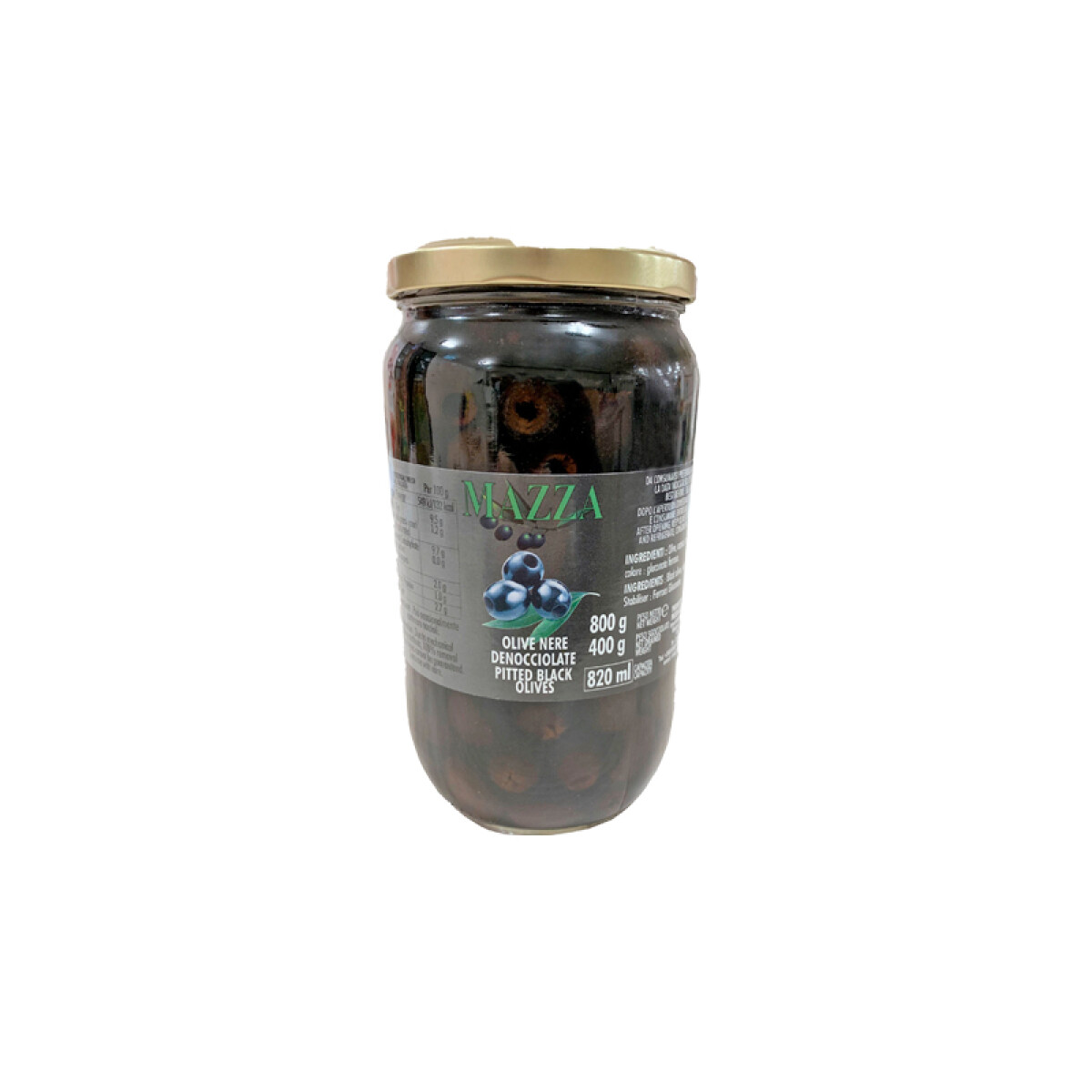 Aceitunas Negras descarozadas - 820 ml 