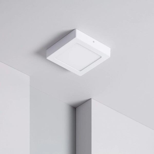 Plafon Led 6W Panel Cuadrado 11x11 Spot Luz Fria Gtia Variante Color Blanco
