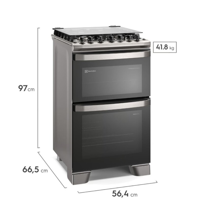 Cocina Electrolux Doble Horno Eléctrico/Gas FE4DC Cocina Electrolux Doble Horno Eléctrico/Gas FE4DC