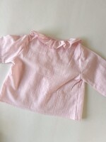 Camisa ruffle rosa palo Camisa ruffle rosa palo