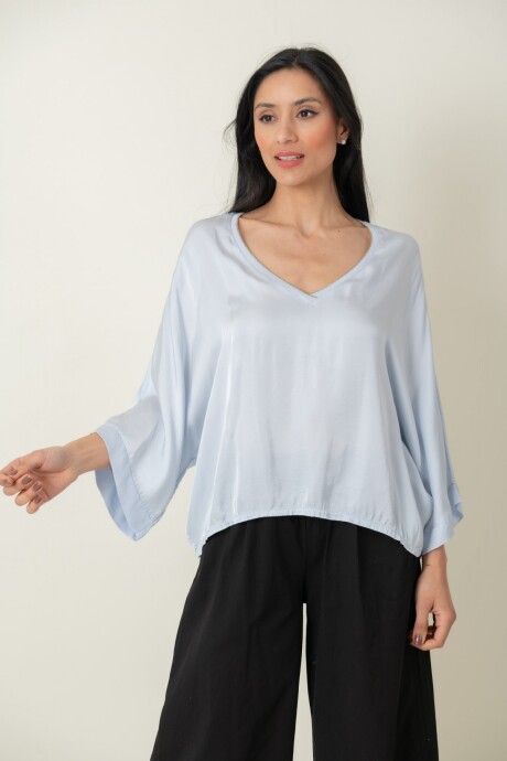 BLUSA CEDRON Celeste