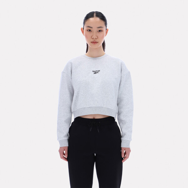 Buzo Reebok Hazel Cropped Gris