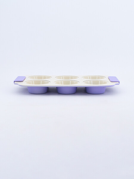 MOLDE PARA 6 CUPCAKES LILA