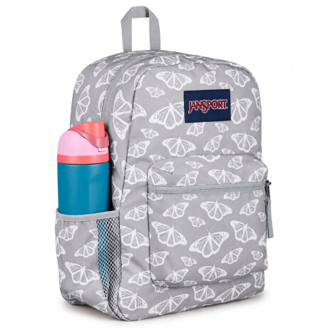 Mochila Escolar Jansport Cross Town Original Unisex Urbana Flutter By Grey