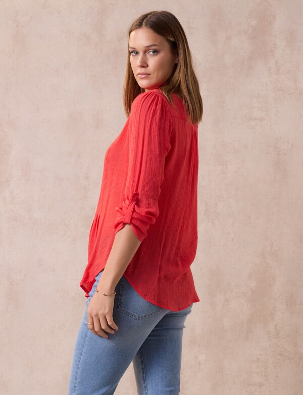 Blusa Botones ROJO