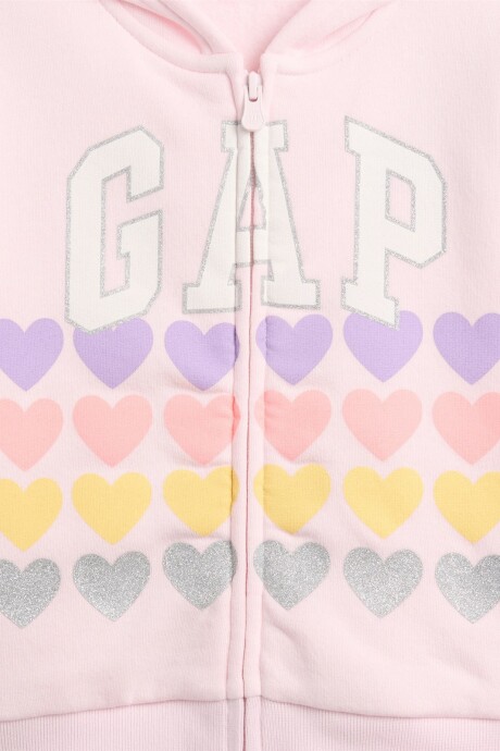 Canguro Con Cierre Logo Gap Toddler Niña Pink Dogwood